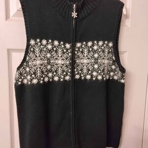 Women's Sweater Vest, Size L  (#J-37)